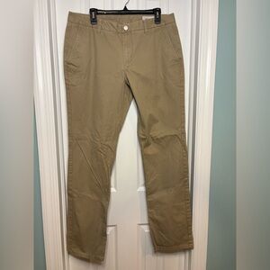 Bonobos Men's Washed Chino Dress Pants Slim Straight Khaki, Size 36x34